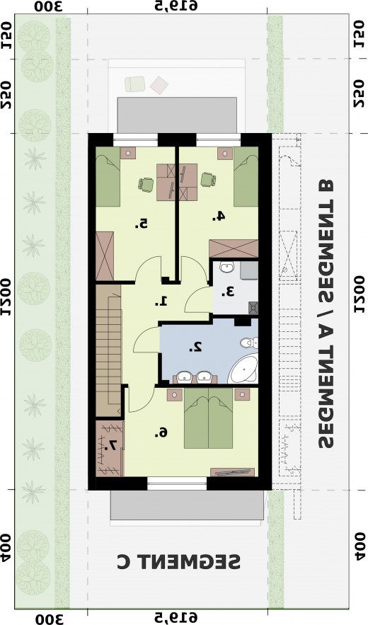SEGMENT C - rzut piętra